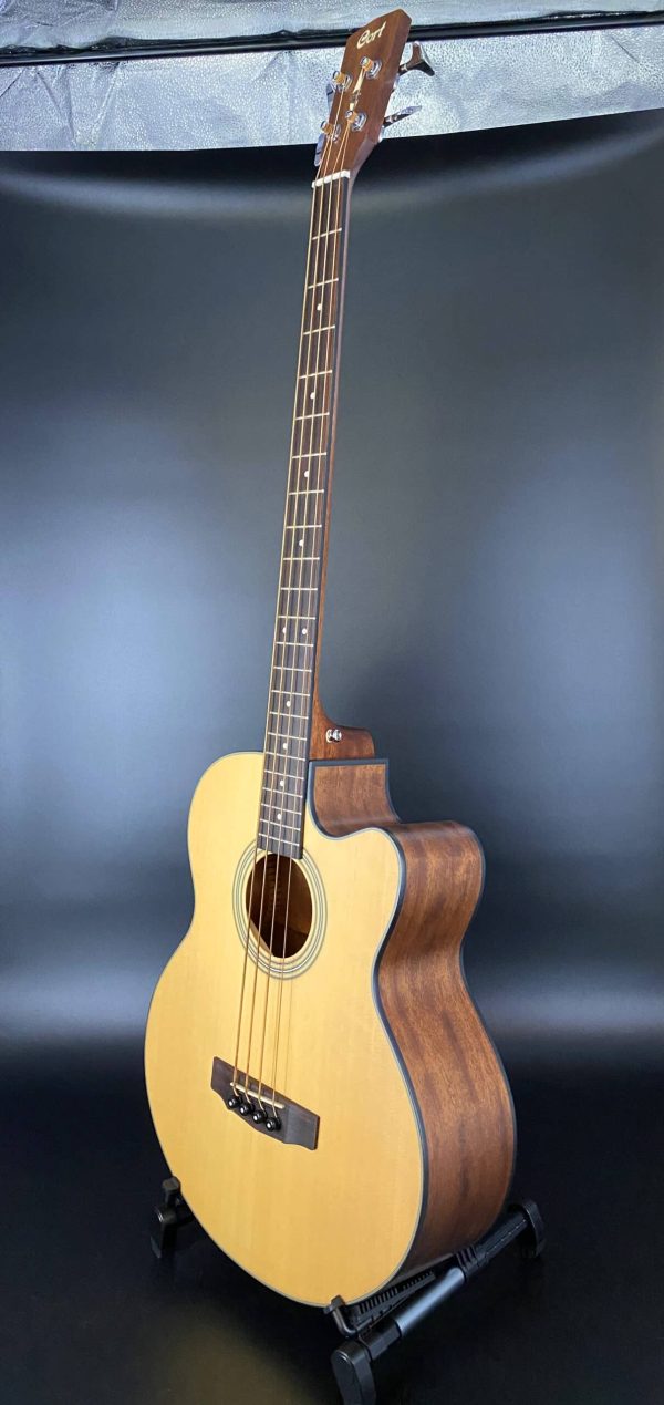 Cort SJB-5FB Acoustic Bass Guitar (Sitka / Mahogany) - Image 9
