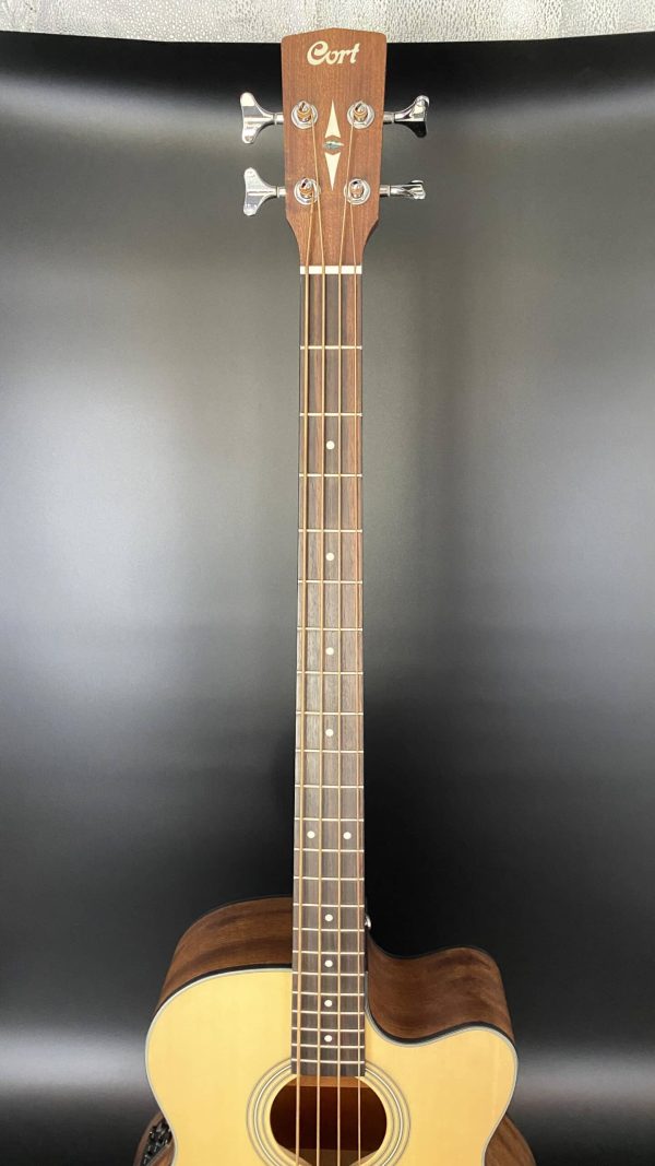 Cort SJB-5FB Acoustic Bass Guitar (Sitka / Mahogany) - Image 3