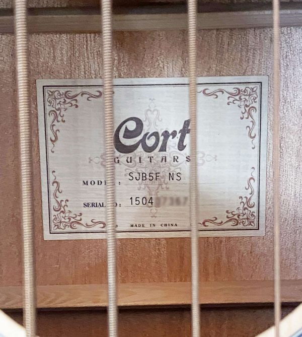 Cort SJB-5FB Acoustic Bass Guitar (Sitka / Mahogany) - Image 5