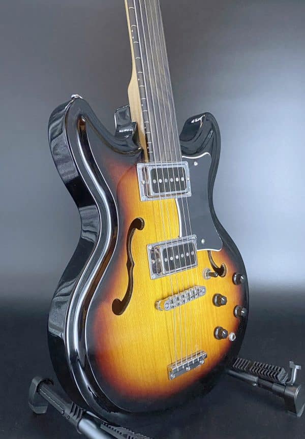 Eastwood PB Fretless Guitar Land Water Sky Studio