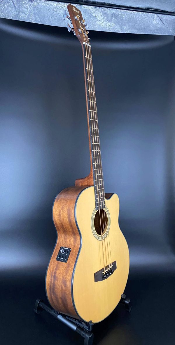 Cort SJB-5FB Acoustic Bass Guitar (Sitka / Mahogany) - Image 6